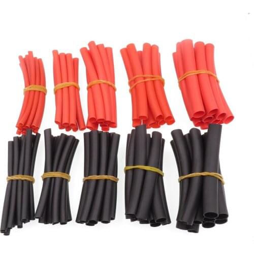 110pcs/lot Heat Shrink Tube with Glue 3:1 Waterproof Insulation Seal pipe Wrap Wire Cable tube