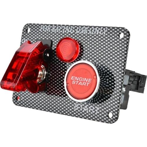 12V Car Switch Ignition Engine Panel Switching Start Push Racing Car Button 2 Toggle Car Accessories