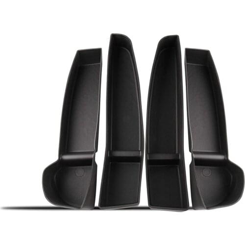For 2016-2021 Tesla Model 3 Door Side Storage Box Door Handle Armrest Tray Organizer Accessories, 4PCS