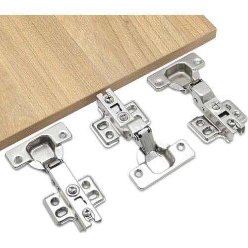 4PCS hinge cold rolled steel door hydraulic hinge damper cushion soft closing, used for cabinet kitchen furniture hardware