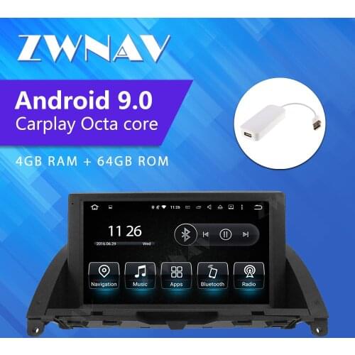 ZWNAV Android 9 Car Head Unit Player For Mecerdes Benz C-W204 (2007-2011) Stereo GPS Navigation Automagnitol 2 Din NO DVD