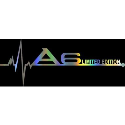 Limited Edition Heartbeat Car Sticker and Decals for Audi A3 A4 A5 A6 A7 A8 TT Q3 Q5 Q7 A1 B5 B6 B7 B8 B9,20cm*7cm
