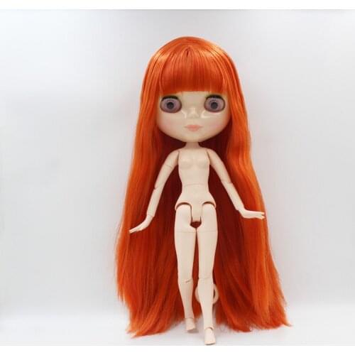 Free Shipping big discount RBL-823J DIY Nude Blyth doll birthday gift for girl 4color big eye doll with beautiful Hair cute toy
