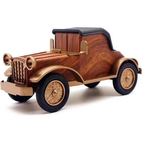 Retro Mini Speaker Classic Car Shape Bluetooth Speaker, Desktop Subwoofer Wireless Speakers Ornaments, Mobile Phone Stand Holder