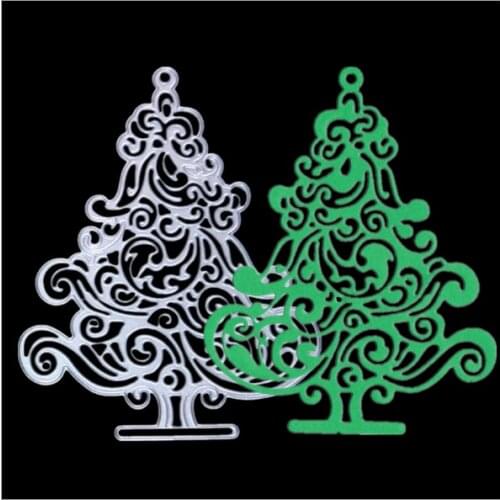 Hot Christmas Tree Cutting Dies Stencil Scrapbooking Embossing Album Paper Card Gift