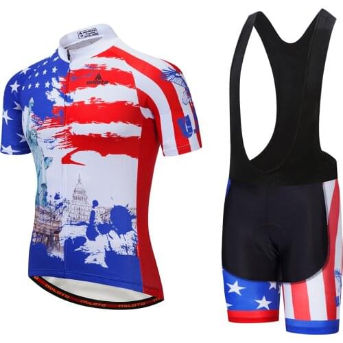 MILOTO Team Cycling Jersey Set 2021 Man Summer MTB Race Cycling Clothing Short Sleeve Ropa Ciclismo Outdoor Riding Bike Uniform