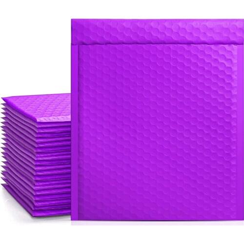 50pcs18X23cm Mailer Poly Bubble Padded Mailing Envelopes for Gift Packaging Self Seal Bag Bubble Black White Purple And Pink