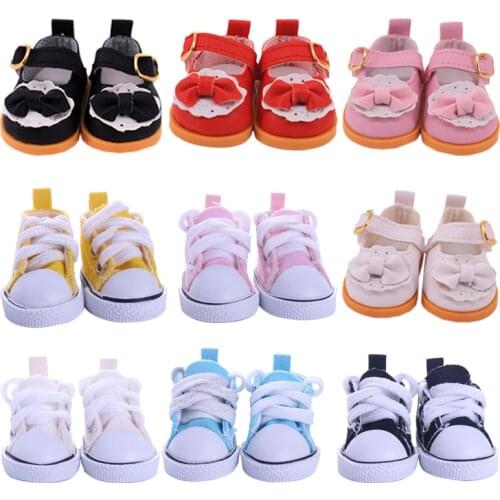 5 Cm Baby Doll Cute Shoes Fashion New Style Canvas Shoes For 14.5 Inch Doll & Paola Reina & BJD & EXO Dolls,Girl Toys