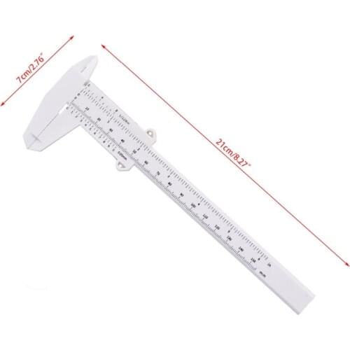 M4YC Double Scale Sliding Gauge Eyebrow Ruler Tattoo Permanent Makeup Caliper Tools