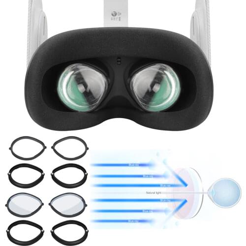 For Oculus Quest 2 VR Magnetic Eyeglass Anti-Blue Lens Frame Quick Disassemble Clip Lens Protection For Oculus Quest 2 Glasses