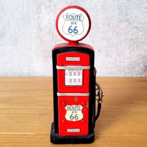 Model Oiling Machine Vintage Ironwork Decorative Tin Retro Crafts Handmade Collection Antiquecar Handicraft Decorations Gifts