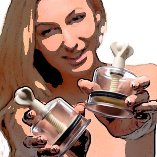 Breast Pump Nipple Sucker Chinese Cupping Jar Cupping Physical Magnify Breast Enlargement Vacuum Suction Big Sex TOY For Women