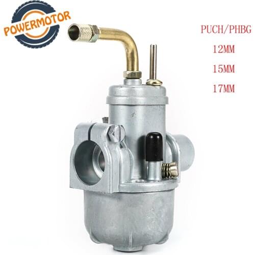 Motorcycle 12mm 15mm 17mm PUCH PHBG Carburador Dellorto Racing Carburetor Carb 2-Stroke For Yamaha M Puch Zuma ATV BWS100