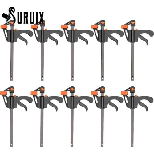 4 Inch 2/3/4/5/10Pcs Woodworking Work Bar F Clamp Clip Set Hard Quick Ratchet Release DIY Carpentry Hand Tool Gadget