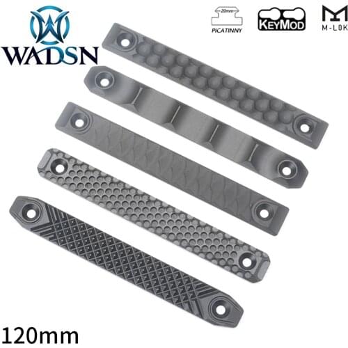 WADSN Airsoft RS CNC Aluminum Alloy Rail Cover For M-lok and Keymod Rail System long Short Version Fit 20mm Picatinny Rail