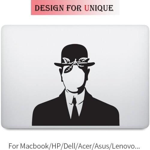 The Son of Man Magritte Laptop Decal Sticker for Apple Macbook Pro Air Retina 11 12 13 15 inch Vinyl Mac Mi Surface Book Skin