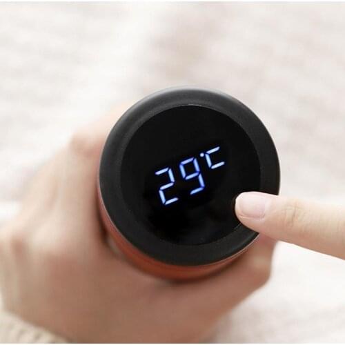 New Fashion Smart Stainless Steel Temperature Display Cup Thermal Water Bottle With LCD Touch Screen Waterproof Gift Cup