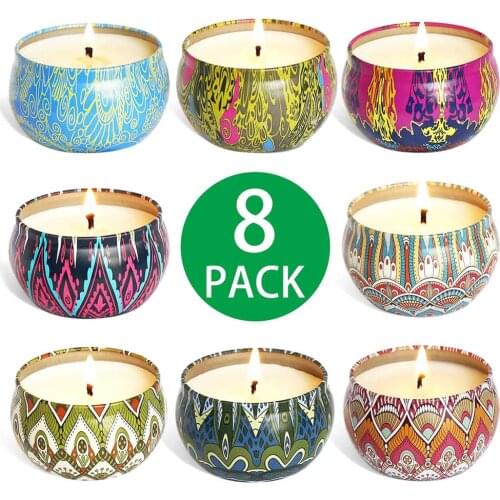Newest Nordic Tea Candle Decorative DIY Soy Wax Natural Landscaping Raw Material Scented Candles With Tin Can Tea Candle Holder