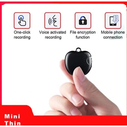 Pendant Mini Digtal Voice Recorder Activated Secret Micro Dictaphone Oculta Professional Small Listening Device OTG Connection