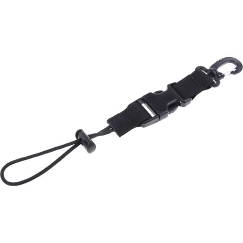 Durable Diving Lanyard Diver Camera Light Holder Webbing Strap Snap Clip D Ring