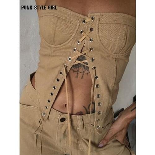 Женские пляжные топы PUNK STYLE GIRL China At AliExpress