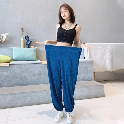 Women Casual Sport Pants Solid Running Jogger Long Pants Solid Tracksuit Elastic Waist Sweatpants Baggy Trousers