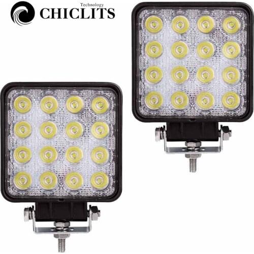 48W LED Spot Beam Square Work Lights Lamp 6000k Tractor SUV Truck 4WD 12V 24V waterproof for the kinds of vehicle