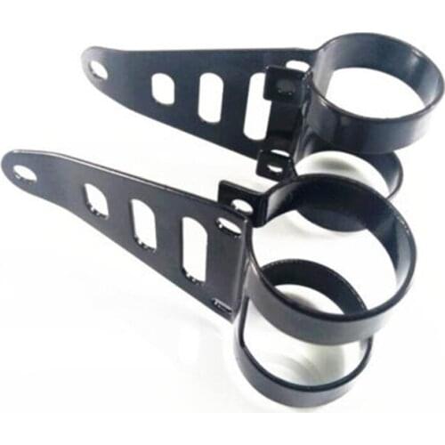 Universal Black 41-43mm Headlight Lamp Mount Bracket Fork Clamps Touring Cruiser For Harley Yamaha Kawasaki Suzuki Motorcycle