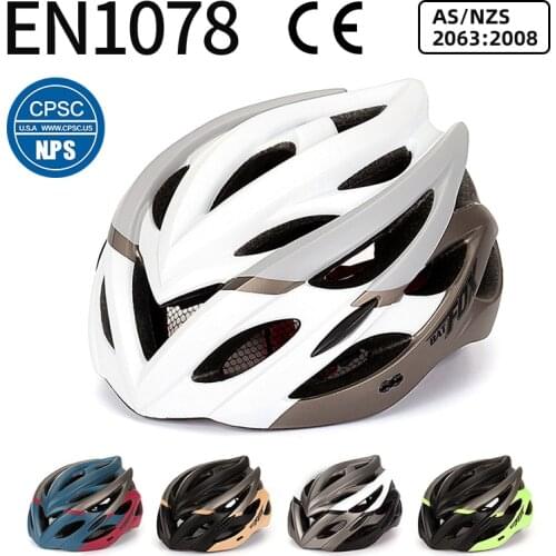 BATFOX bike helmet ultralight Integrally-molded Helmet Breathable MTB Road Bike Riding helmet with brim Helmet bike equipment