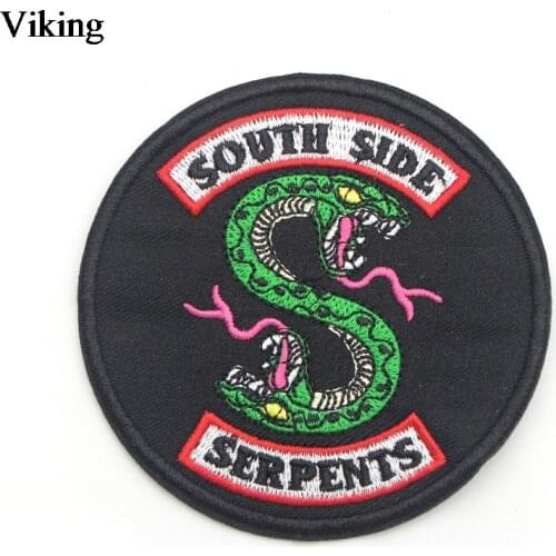 Embroidered Patches TV Show Snake Print Patch Iron On Patches Diy Sewing Fabric Unisex Ironing Patch Stickers G0079