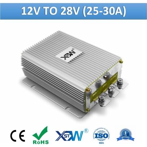 XWST DC to DC 12v to 28v 25A 30A Step Up Boost Power Supply Converter No-isolated 12 Volt to 28 Volts Voltage Regulator