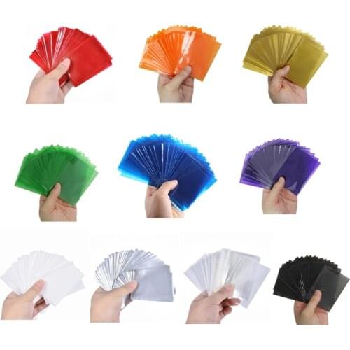 100pcs Colorful Back Card Sleeves Magic Board Game Tarot Oracle Card Three Kingdoms Poker Cards Protector Au09 21 Dropshipping