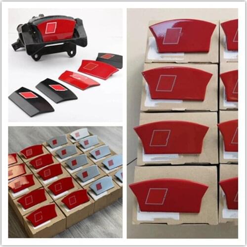 Iron caliper stickers for Audi 1.8-2.0T all series A4 A5 A6L Q5 A7 retrofit RS4 RS5 RS6 RS7 Rear brake calipers with S RS logo