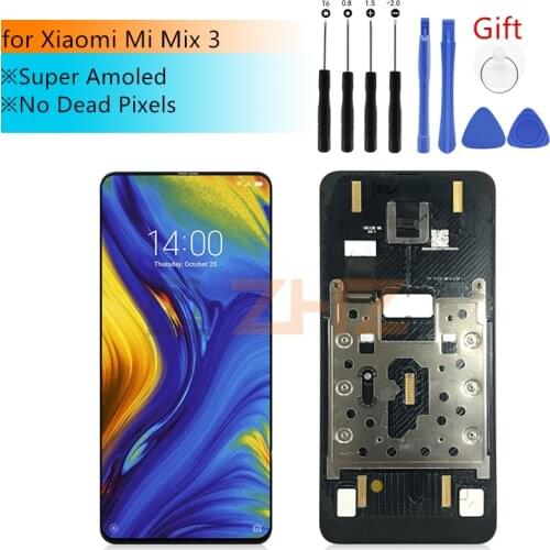 For Xiaomi Mi Mix 3 lcd display touch screen Digitizer Assembly lcd digitizer with frame Mix 3 screen Replacement Repair Parts