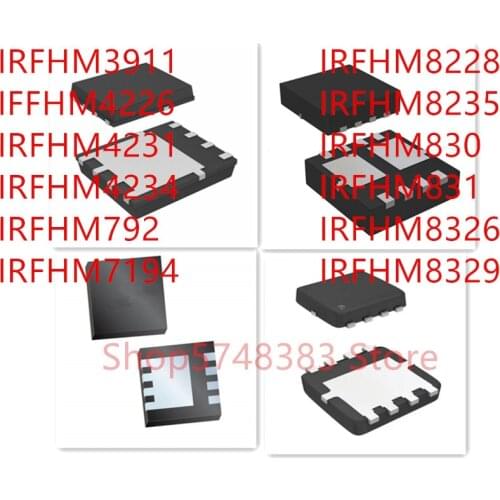 10PCS/LOT IRFHM3911 IRFHM4226 IRFHM4231 IRFHM4234 IRFHM792 IRFHM7194 IRFHM8228 IRFHM8235 IRFHM830 IRFHM831 IRFHM8326 IRFHM8329