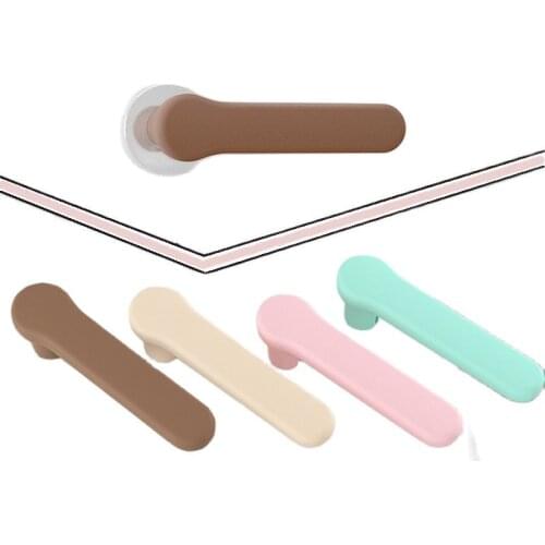 2pcs Silicone Sleeve Room Door Handle Cover Baby Child Anti-collision Protection Doorknob Gloves Protector Furniture Accessories