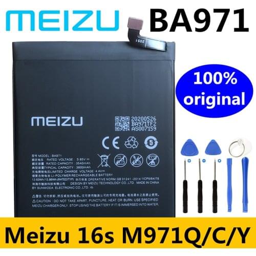 Meizu New Original 3600mAh BA971 Battery For Meizu 16s M971Q/C/Y Mobile Phone Batteries
