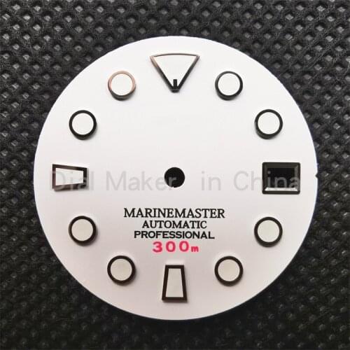 Watch accessories modified white dial SKX007/009 NH35 size 28.5mm