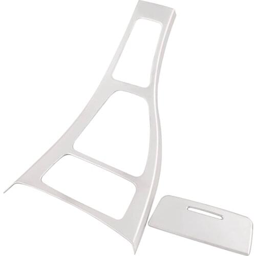 Car ABS Chrome Center Console Gear Shift Frame for -BMW E90 E92 2005-2012 3 Series LHD