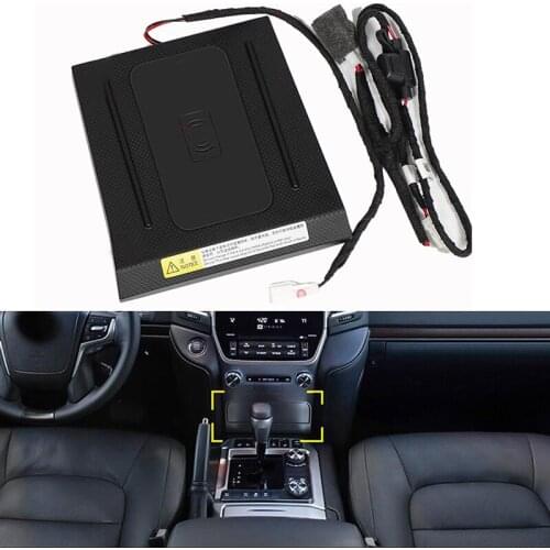 For Toyota Land Cruiser Prado 2010-2020 10W QI wireless charger mobile phone charger center console box phone holder accessories