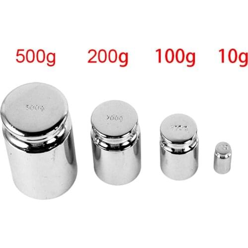 Chrome Gram Plating Calibration For Weigh Scale 200g 500g Weight Silver