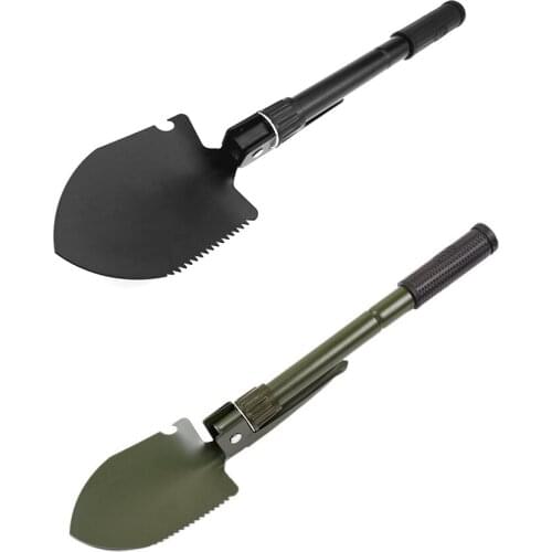 Stainless Steel Multifunctional Folding Shovel Camping Hiking Gardening Backpacking Spade Outdoor Tool