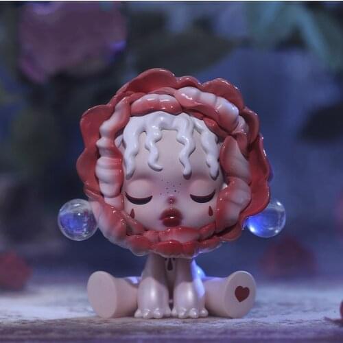 Kawaii Accessories Mysater Box Character Skull Panda Ancient Castle Series Skullpanda Opened Blind Box Kawaii toy figures