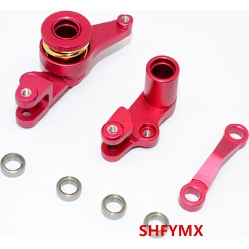 Aluminum Alloy CNC Steering Turn Sets For 1/10 Rc Car Traxxass Slash 4X4 STAMPEDE VXL Off Road Buggy Upgrade Parts Accessories