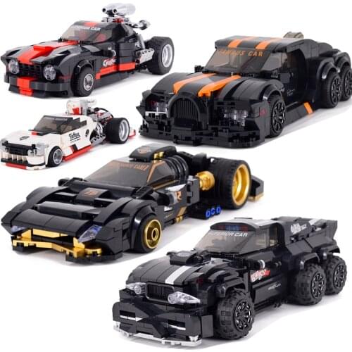 Technical Car City Speed Champions Sports Racing Super Car Building Blocks Bricks Tech Lepining Toys For Boys