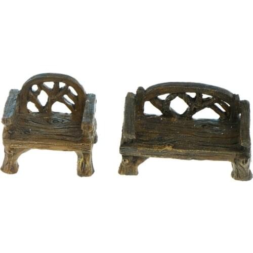 Mini Chair Home Decor Miniatures Fairy Garden Ornaments Figurines Toys DIY Aquarium Dollhouse Accessories Decoration