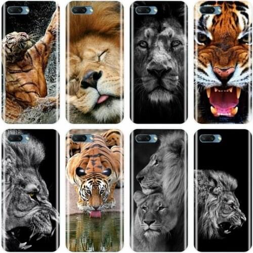 Lion tiger Fashion Lovely Animal Cover Soft Silicone Phone Case For Huawei MATE 7 8 9 10 20 pro Honor 8 9 10 V10 NOTE10 lite