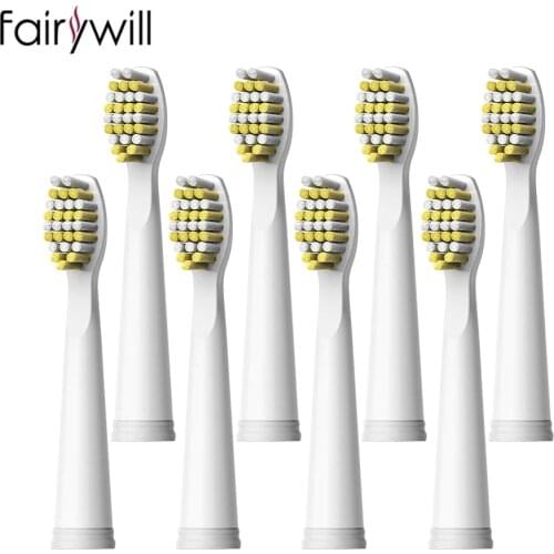 Fairywill Tooth Brush Heads Toothbrush Heads Replacement Soft Bristle Strong Cleaning for FW-507 FW-508 FW-917 FW-959 FW-551
