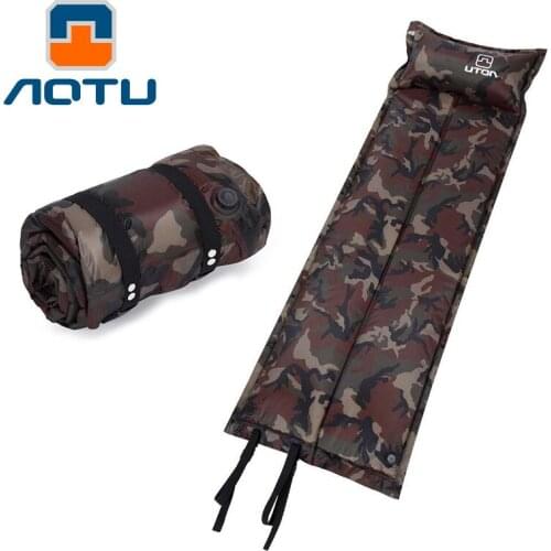 NEW 2020 Outdoor Automatic blow-up lilo Hiking camping tent camping mat dampproof mat thickening widened camouflage 185*60*2.5CM
