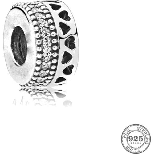 New Original silver color round diy bead charm fit european pandora charms bracelet bangles diy jewelry P254-Y